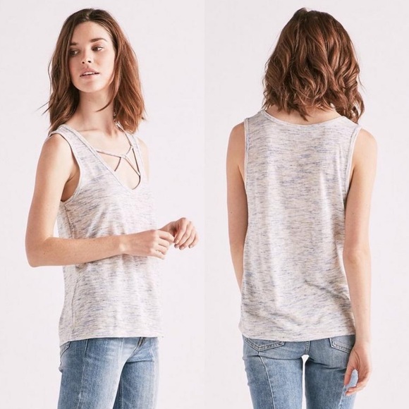 Lucky Brand Strap Front Ombré Tank - Picture 1 of 8